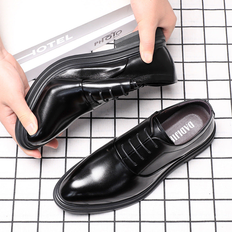 Men's Hollow Business Formal British Style Comfortable Leather Shoes