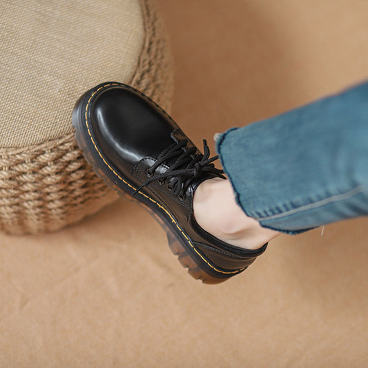 Women's Small For Platform Genuine Pumps Martin Casual Shoes