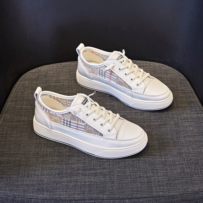 Cowhide Easy Wear Summer Breathable Mesh Sneakers