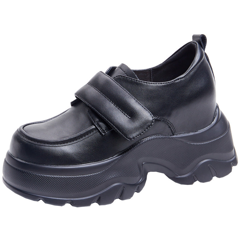 Women's Small Thick Bottom Velcro Fleece Lined Casual Shoes