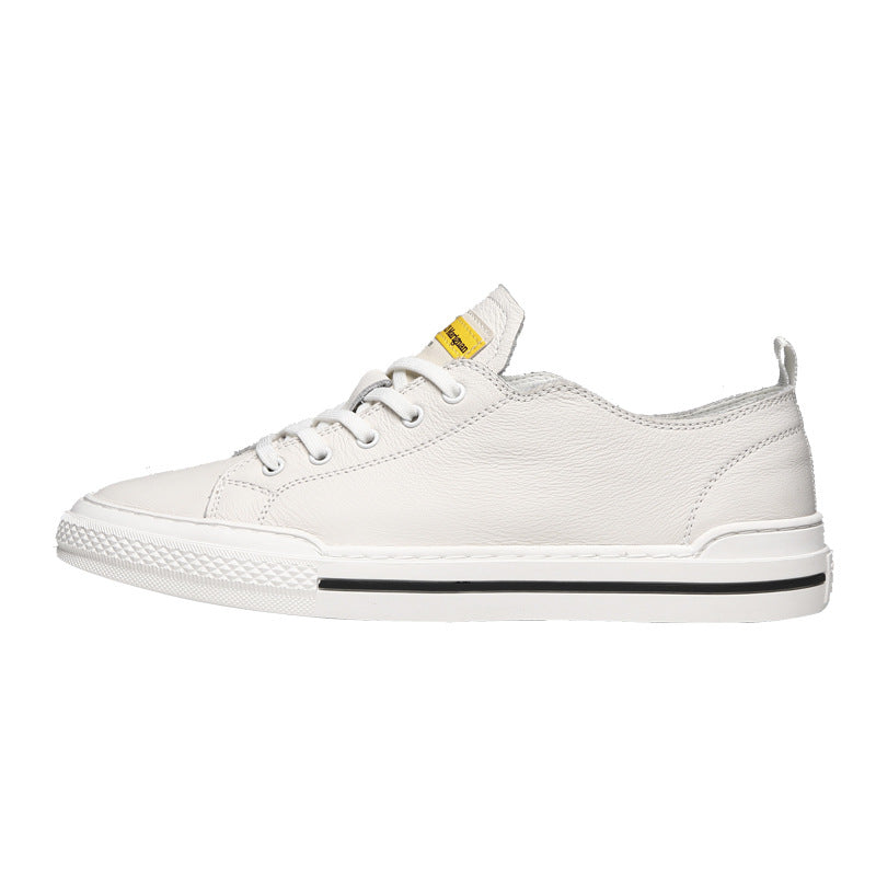 Men's White Fashion Summer Genuine Soft Bottom Canvas Shoes