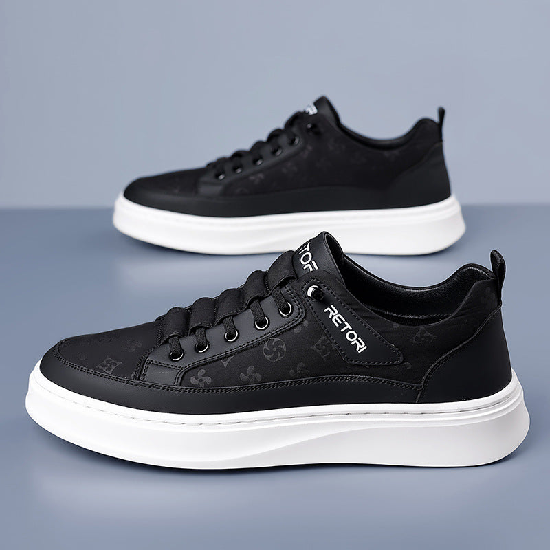 Men's Summer Ice Silk Cloth Board Breathable Sneakers