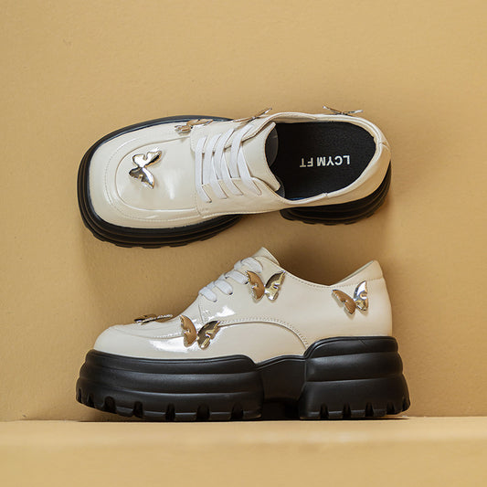 Women's & Men's Spring Bowknot Fashion Model Style Platform Height Increasing Casual Shoes