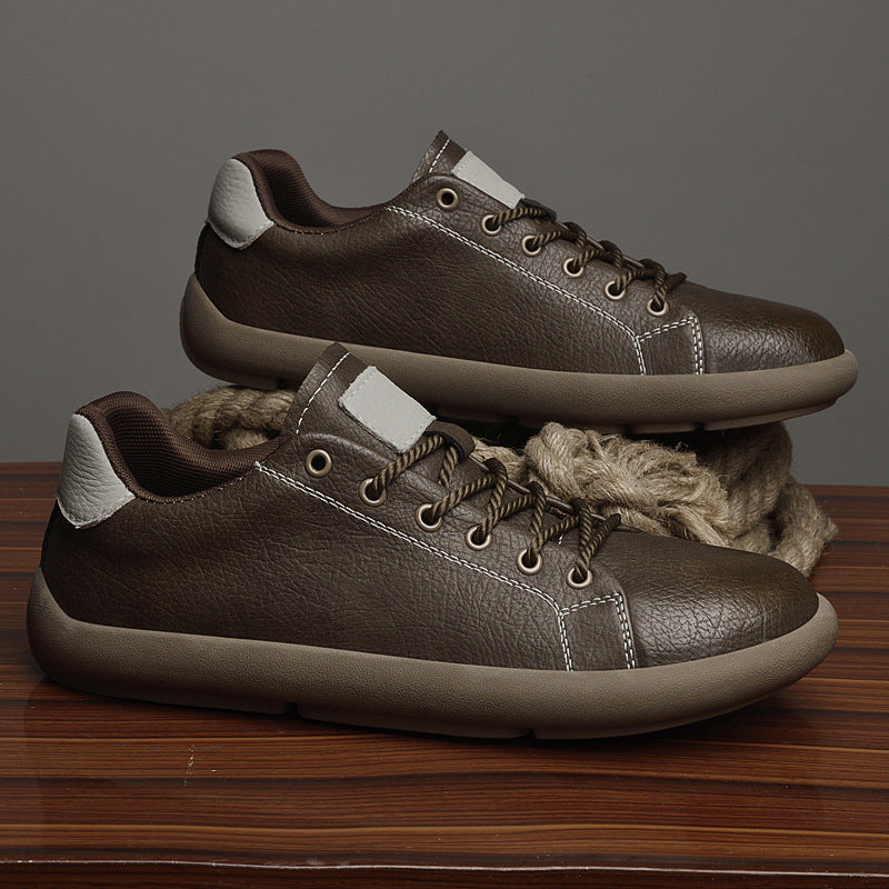 Men's Sports Black Tie Lightweight Comfortable Soft Casual Shoes