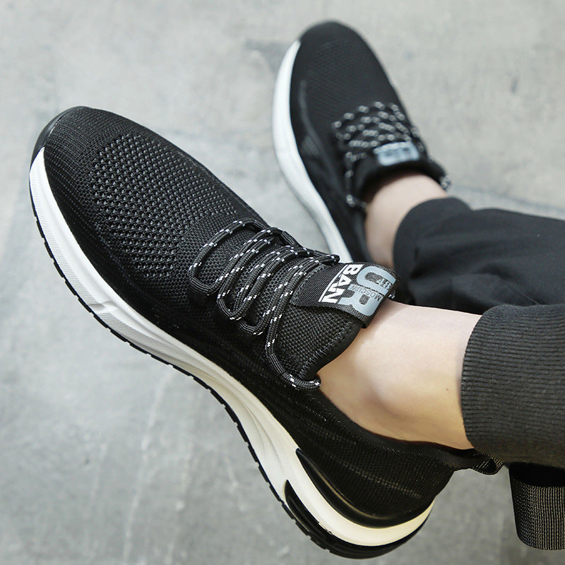 Men's Slouchy Platform Mesh Breathable Running Sneakers
