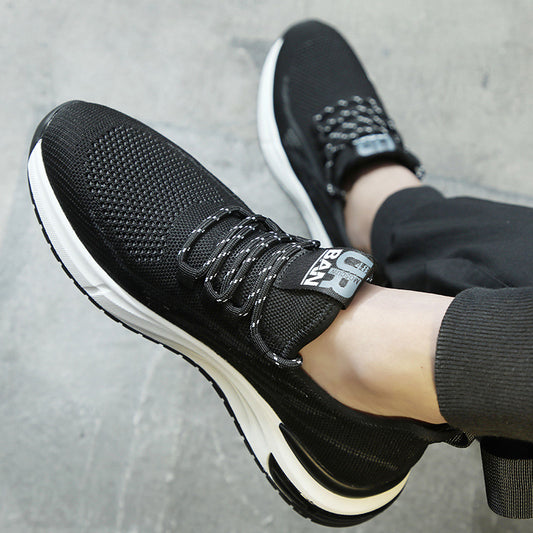 Men's Slouchy Platform Mesh Breathable Running Sneakers