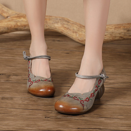 Women's Handmade Retro High Ethnic Style Embroidered Casual Shoes
