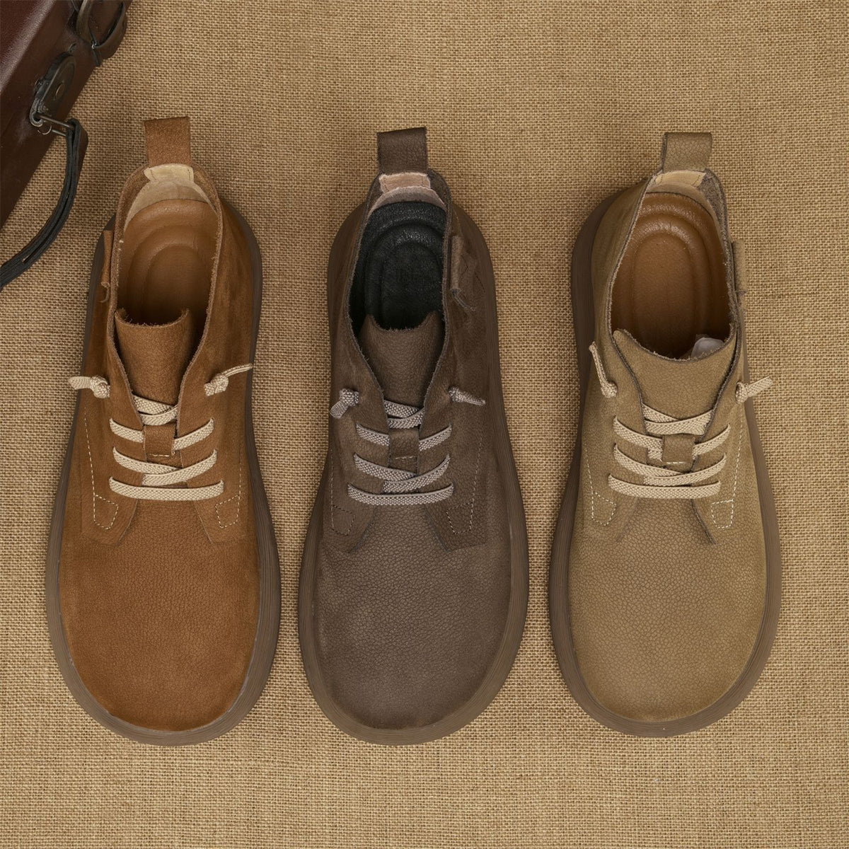 Men's First Layer Cowhide Light Bottom Front Outdoor Men's Casual Leather Shoes