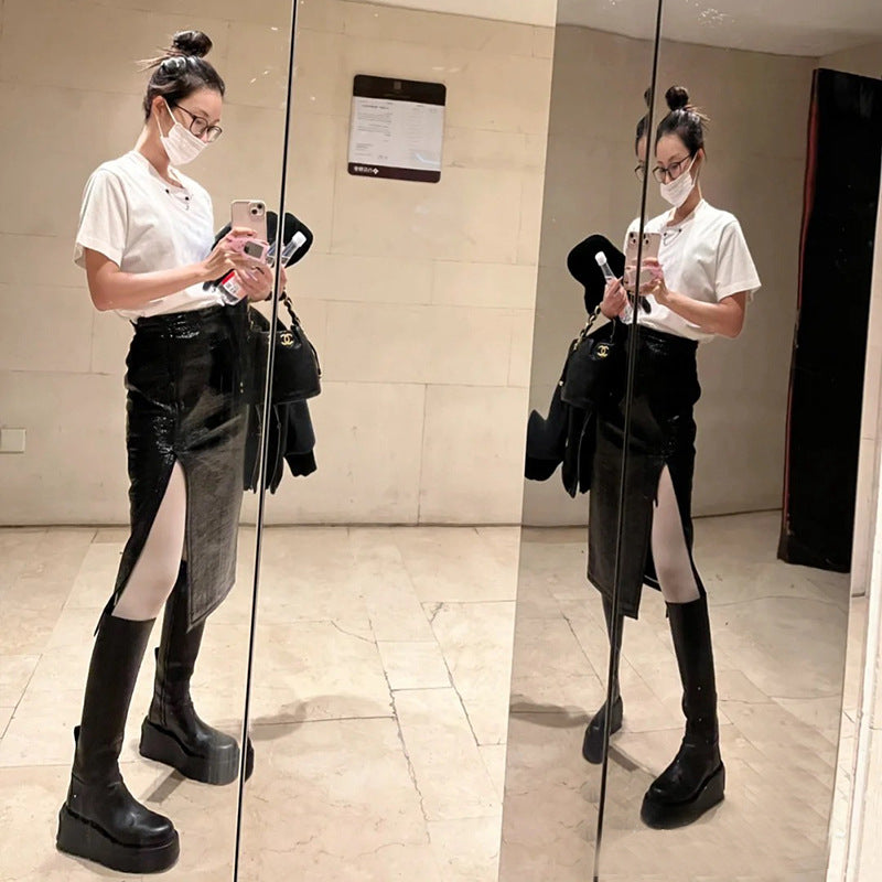 Super Thick Sole Platform High Leg Boots