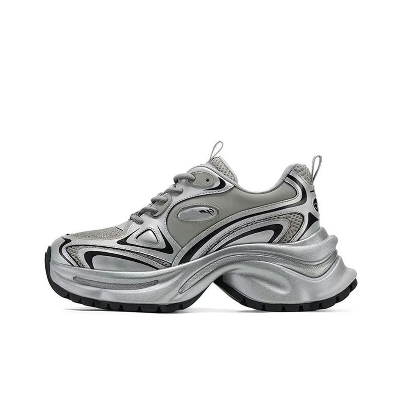 Women's Shining Galaxy Dad Summer Mesh Raise Sneakers