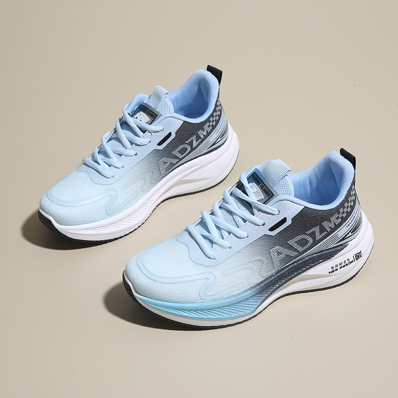 Women's Rabbit Carbon Plate Running Mesh Breathable Shock Absorption High School Women's Shoes