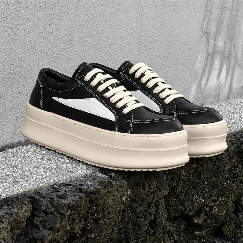 Men's Dark Thickening Exercise High Street Style Low Top Sneakers
