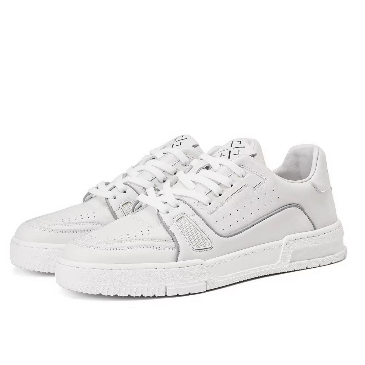 Men's Temperament Low Cut Cowhide Flat Small Sports Men's Board Shoes