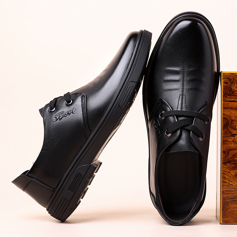 Men's Spring Soft Comfortable Lightweight First Layer Men's Casual Leather Shoes