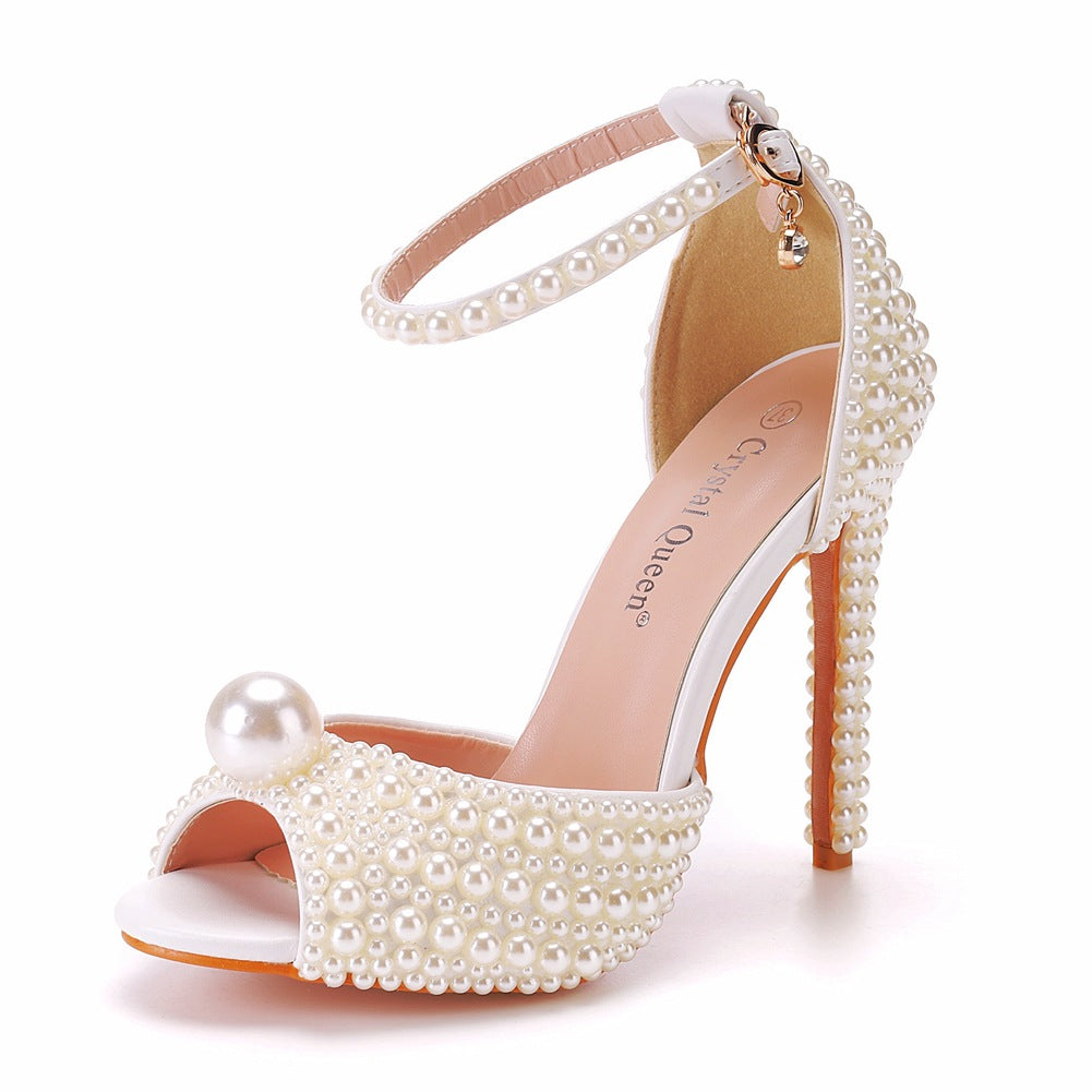 Peep Toe Plus Size High Stiletto Heels