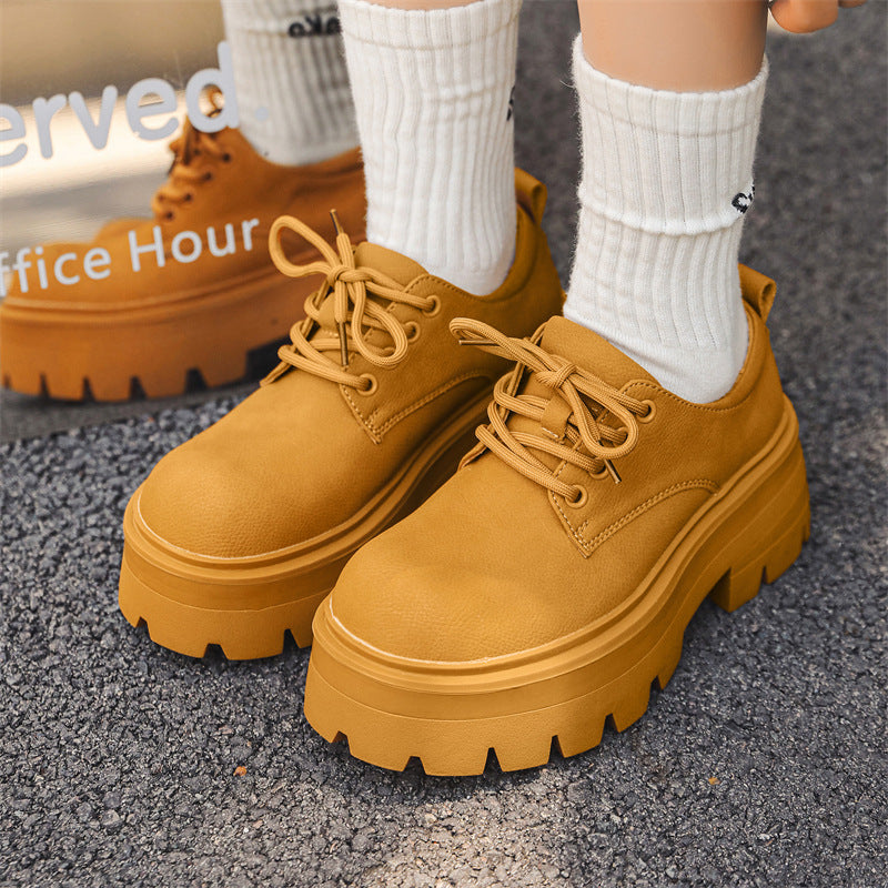 Men's Small Square Toe High-grade Summer Breathable Black Leather Shoes