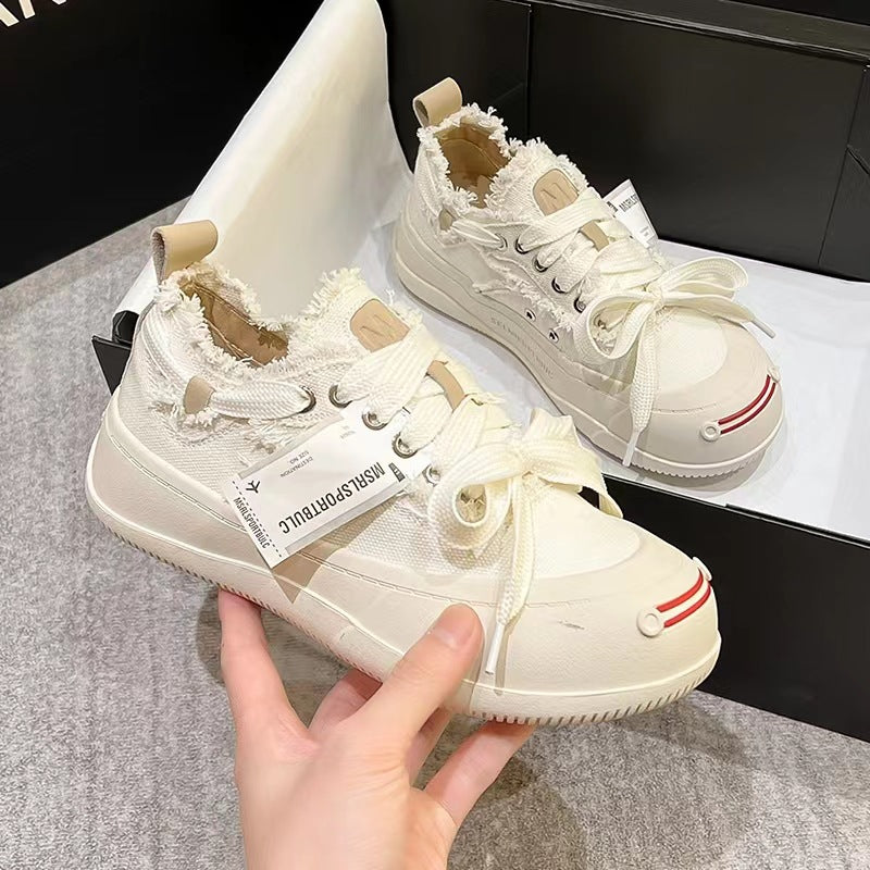 Women's & Men's Summer Couple Platform Beggar Leisure Sports Canvas Shoes