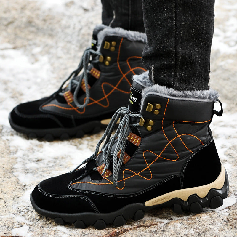Men's Winter Veet Warm Cotton Thickened Northeast Snow Boots