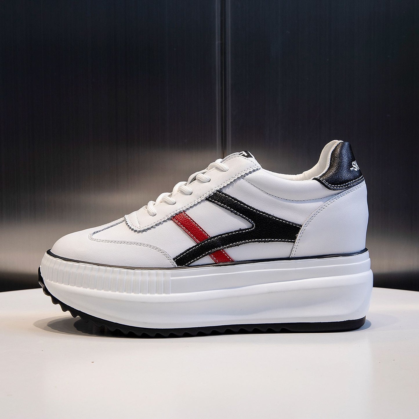 Women's Platform Height Increasing Insole Korean Style Casual Shoes