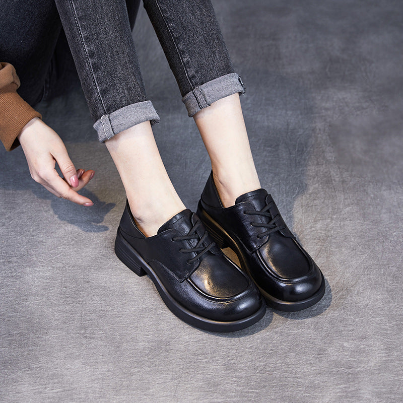 Women's Beautiful Original Color Spring Pumps Hand Grip Pattern Loafers