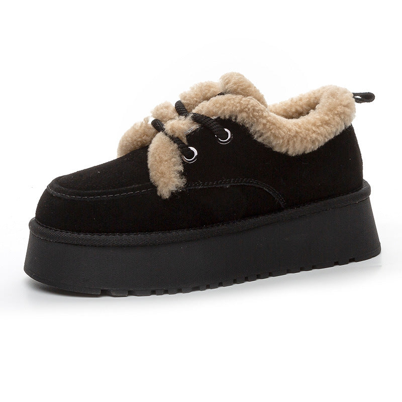 Women's Winter Warm Fashion Fleece-lined Thickened Cotton Snow Boots