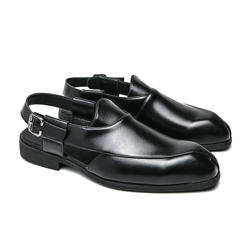 Men's Summer Plus Size Fashion Slip-on Trendy Leather Shoes