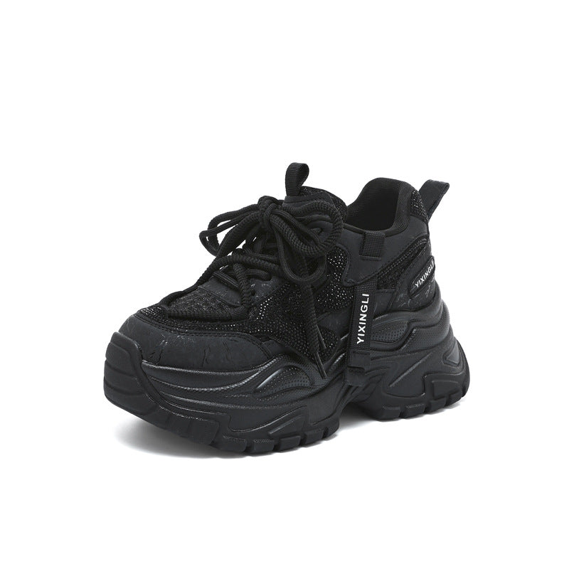 Women's Mold Bottom Dad Small Height Increasing Men's Shoes