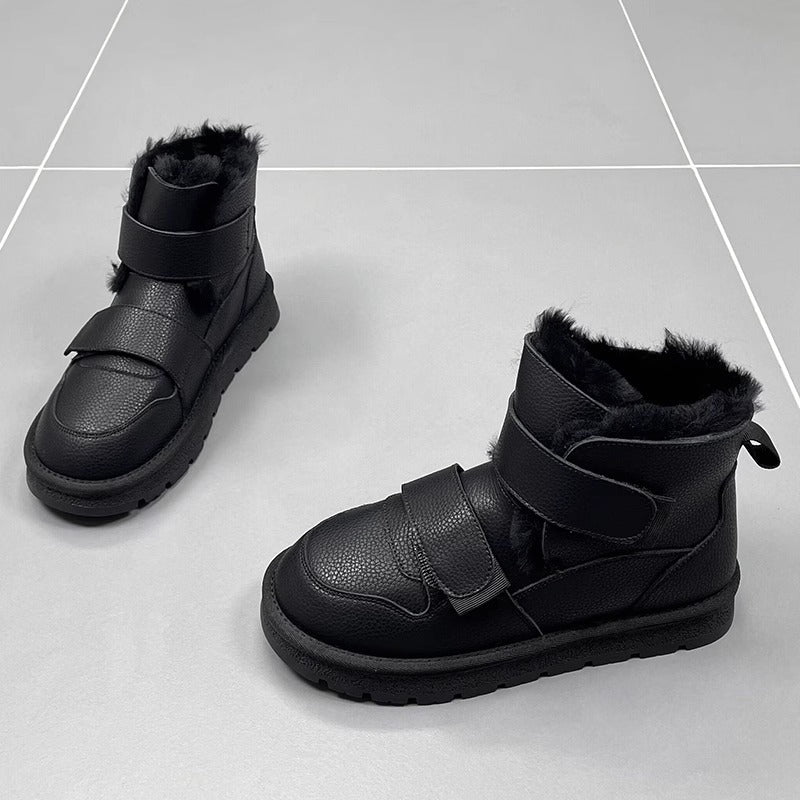 Wool Extra Thick Female Winter Velcro Boots