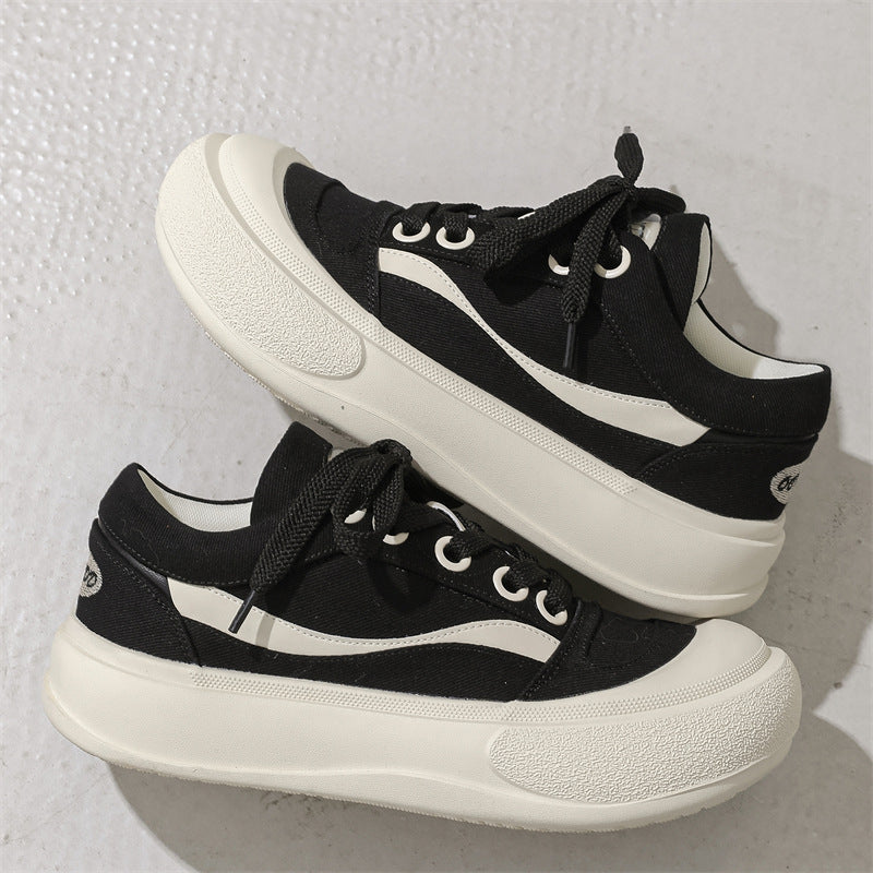 Drink Fashion Big Head Crooked Platform Versatile Bread Casual Shoes