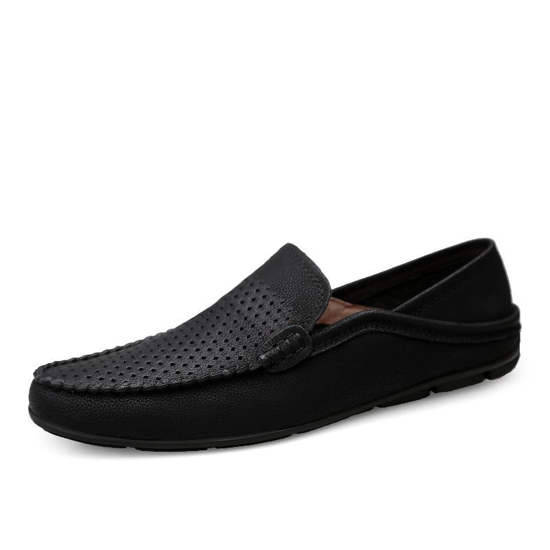Women's & Men's Flat Driving Slip-on Cowhide Surface Plus Loafers