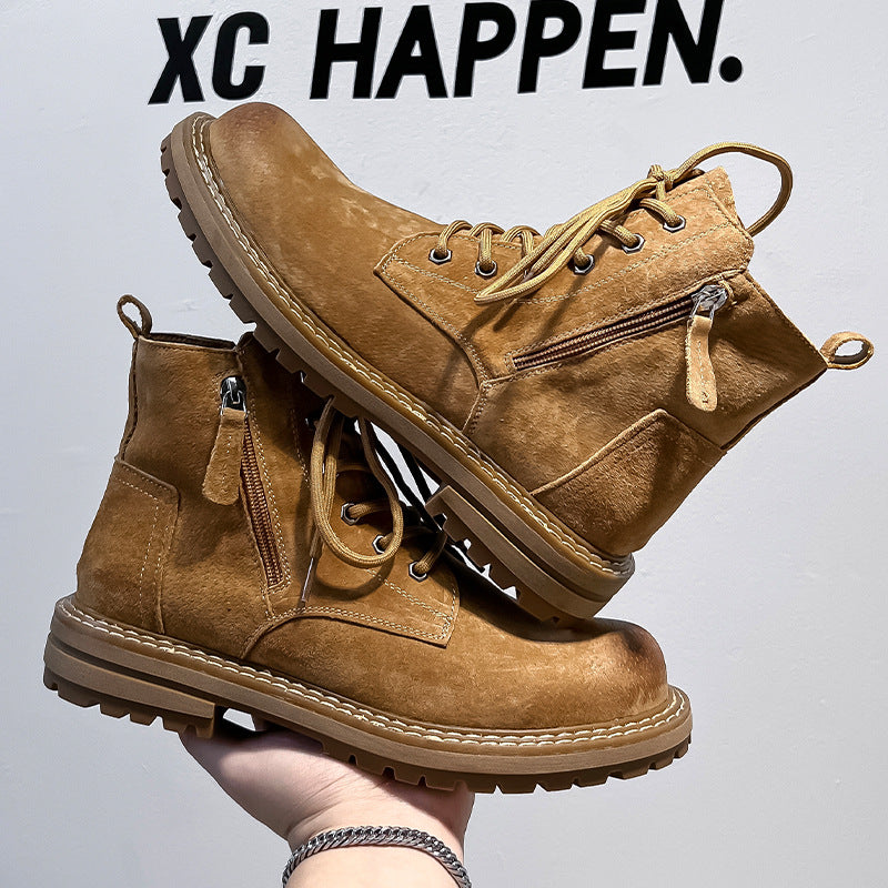 Men's Fashion Autumn Invisible Elevated British Style Boots