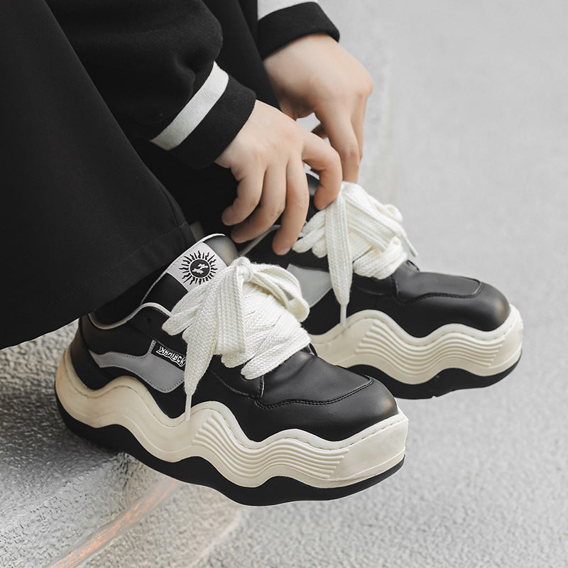 Women's & Men's Autumn Thick Bottom Increased Lovers Big Wave Sneakers