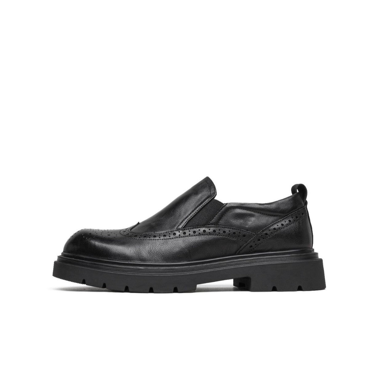 Men's Winter Brogue Craft First Layer Cowhide Leather Shoes