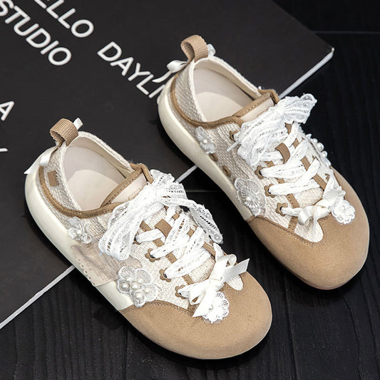 Ballet Style Korean Fashion Summer Lace Casual Shoes