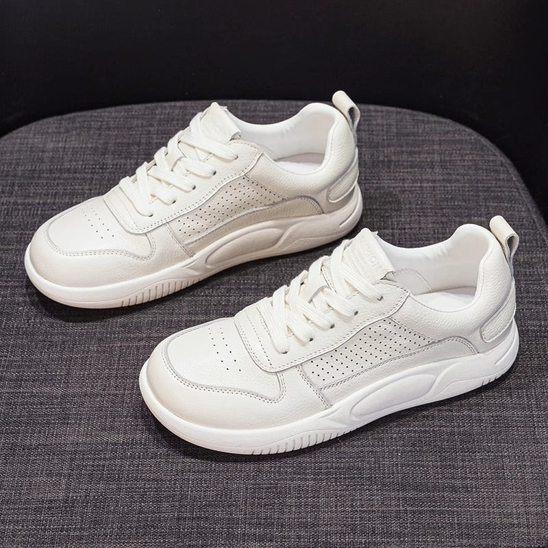 Women's White Breathable Summer Thin Pumps Flat Women's Casual Shoes