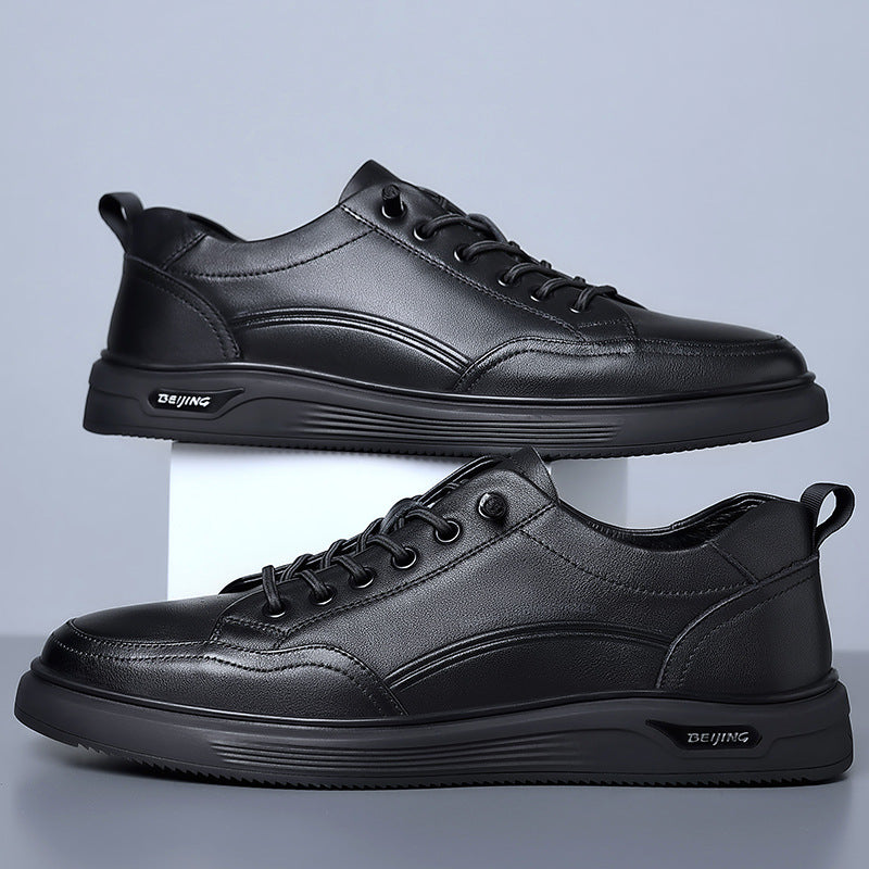 Men's Spring Comfortable Soft Bottom Handmade Trendy Leather Shoes