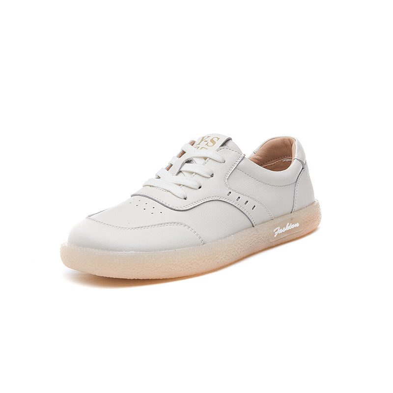 Women's White Autumn Flat Nurse Thin Plus Casual Shoes