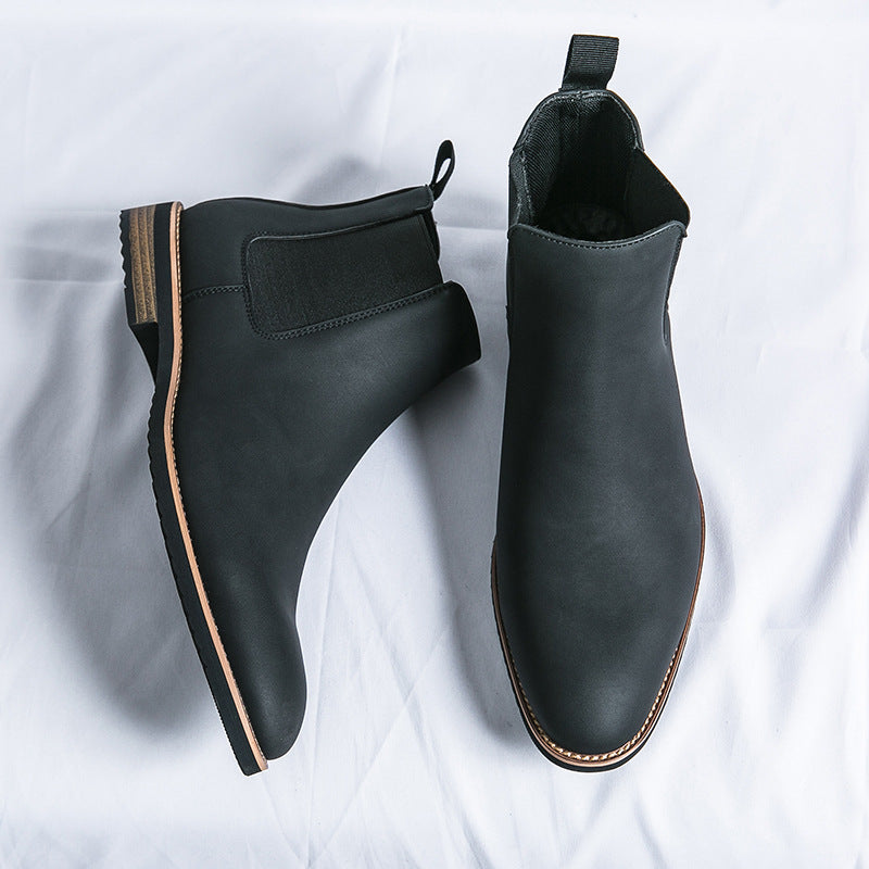 Men's Plus Size British Style Retro Fashion Boots