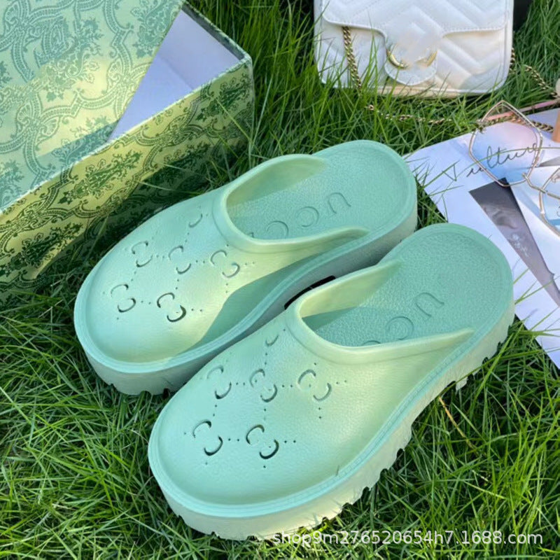 Women's Platform Soft Bottom Increase Closed Toe Sandals
