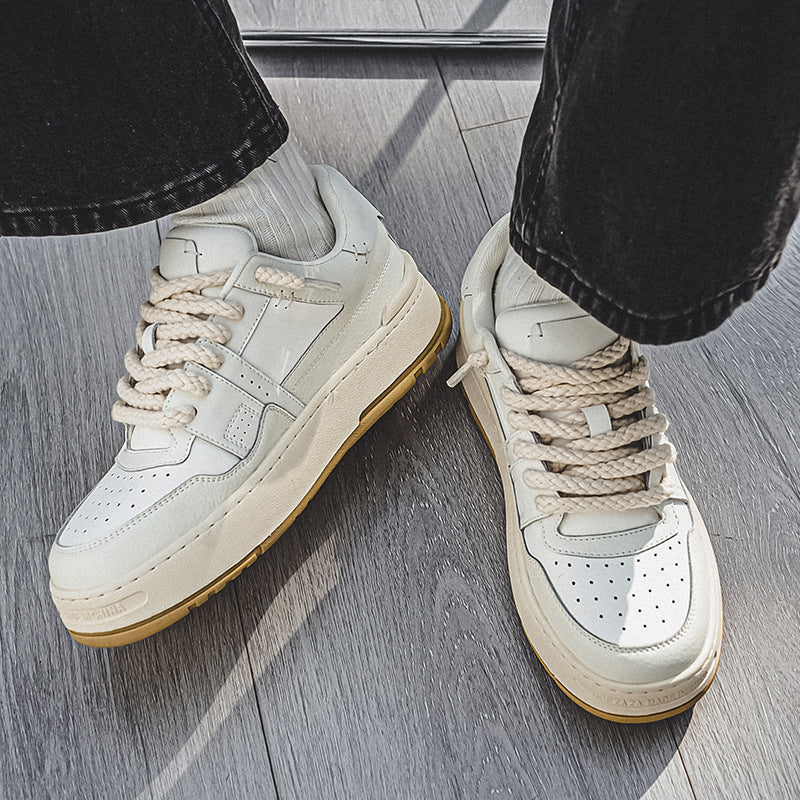 Men's Spring Platform Trendy Retro Pang Ding Height Sneakers