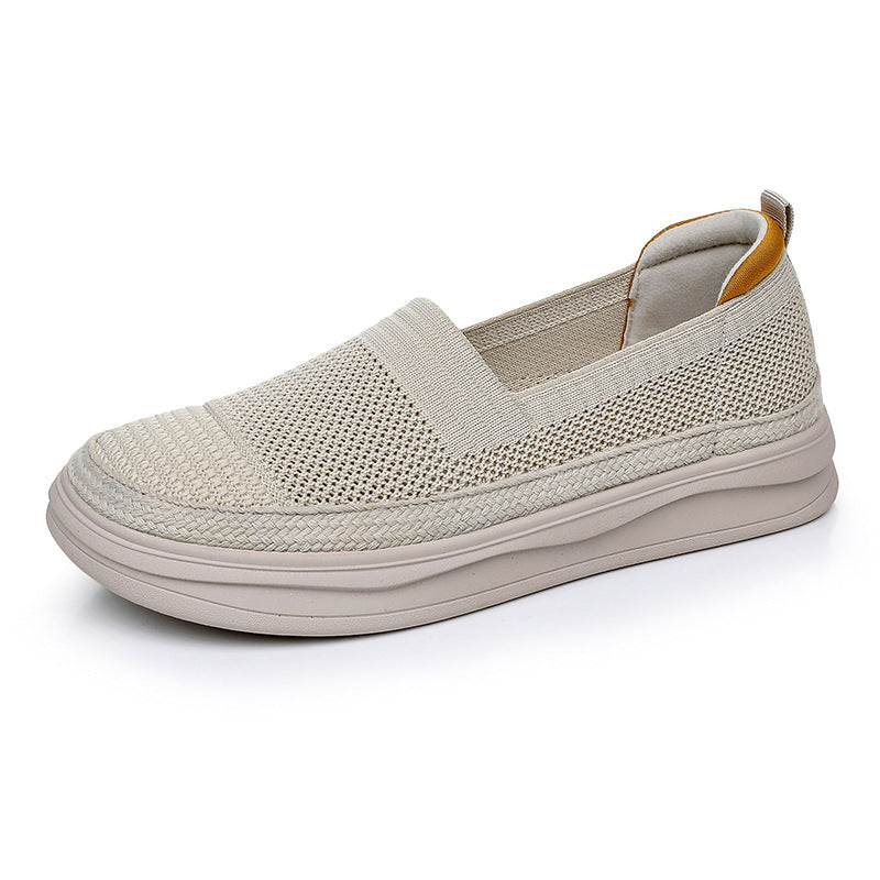 Women's Sheep Comfortable Mom Slip-on Lightweight Pumps Casual Shoes