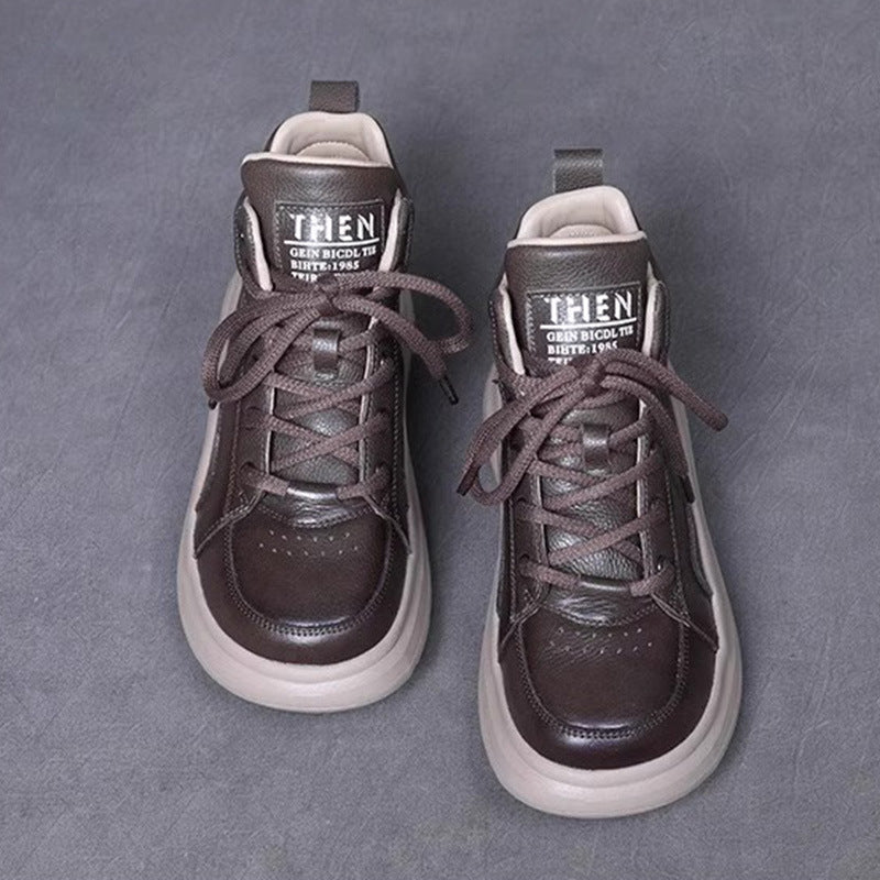 Women's Genuine Retro Fleece-lined Warm Thick Bottom Sneakers