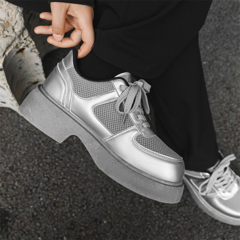 Men's Trend Good-looking Style British Low Top Leather Shoes