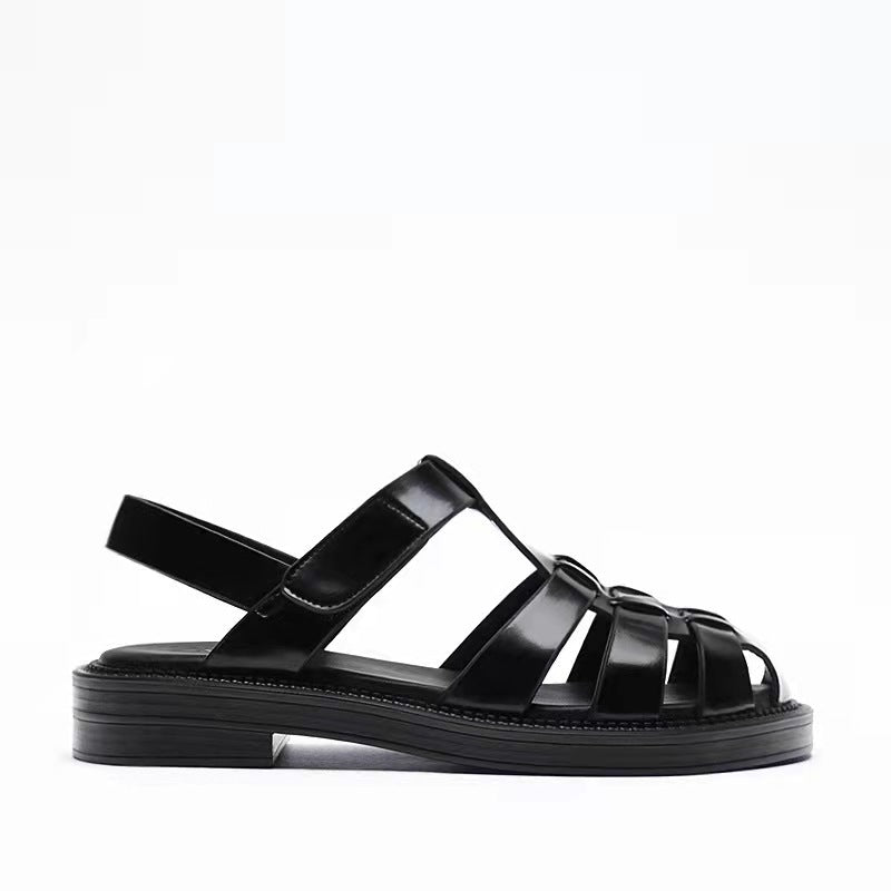 Women's Ankle Backpack Strap Flat Summer Platform Heels