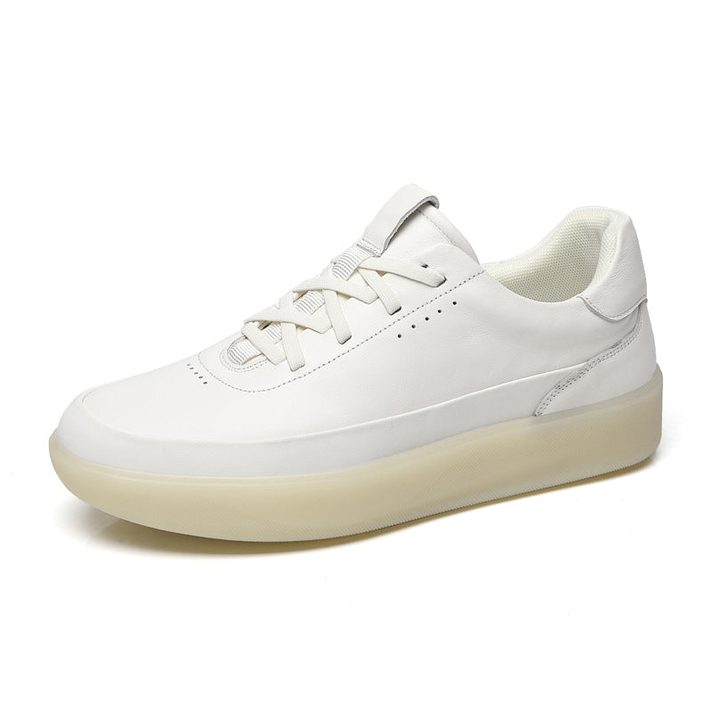 Men's Layer Cowhide Easy Wear Soft Breathable Sports Sneakers