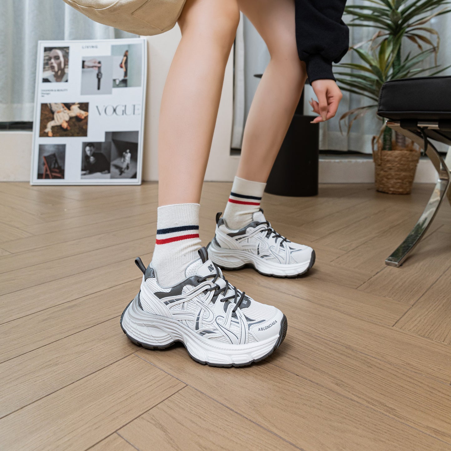 Women's Dad Thick Bottom Breathable Sports Cotton Fashion Women's Shoes