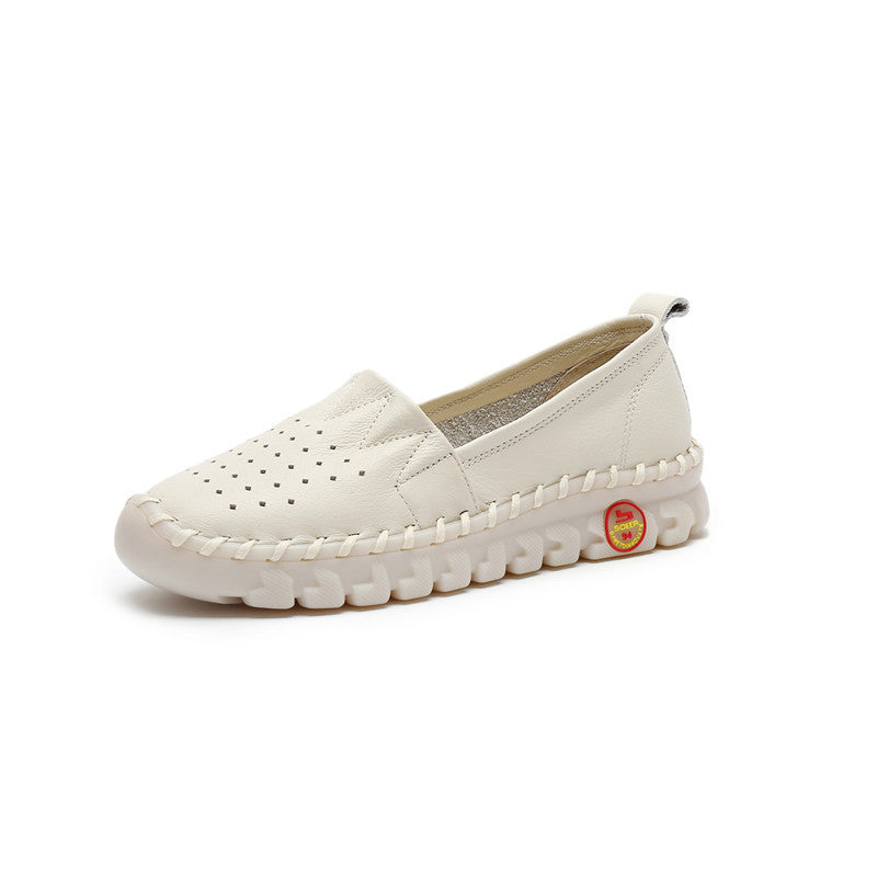 Women's Style Flat Pumps Mother Soft Bottom Low-cut Men's Shoes