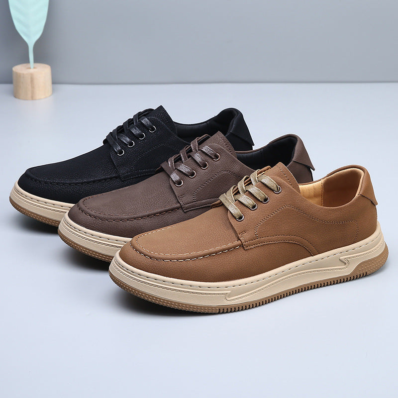 Men's Comfortable Breathable Versatile Genuine England Style Leather Shoes
