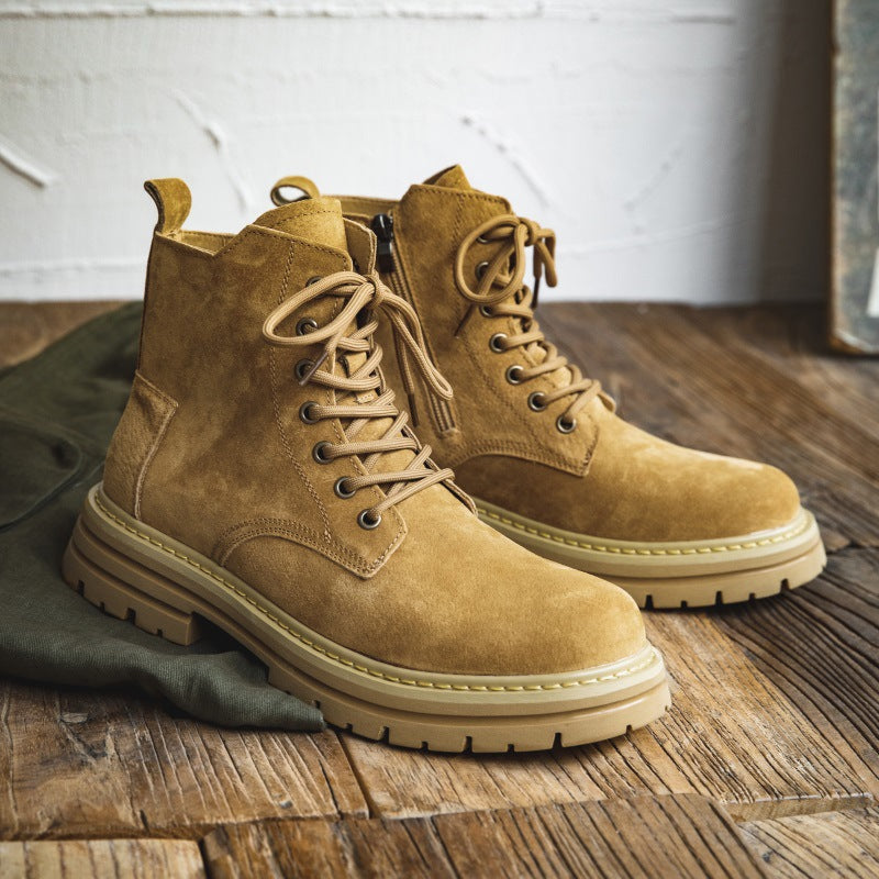 Men's British Style High Street Outdoor Leisure Vintage Boots