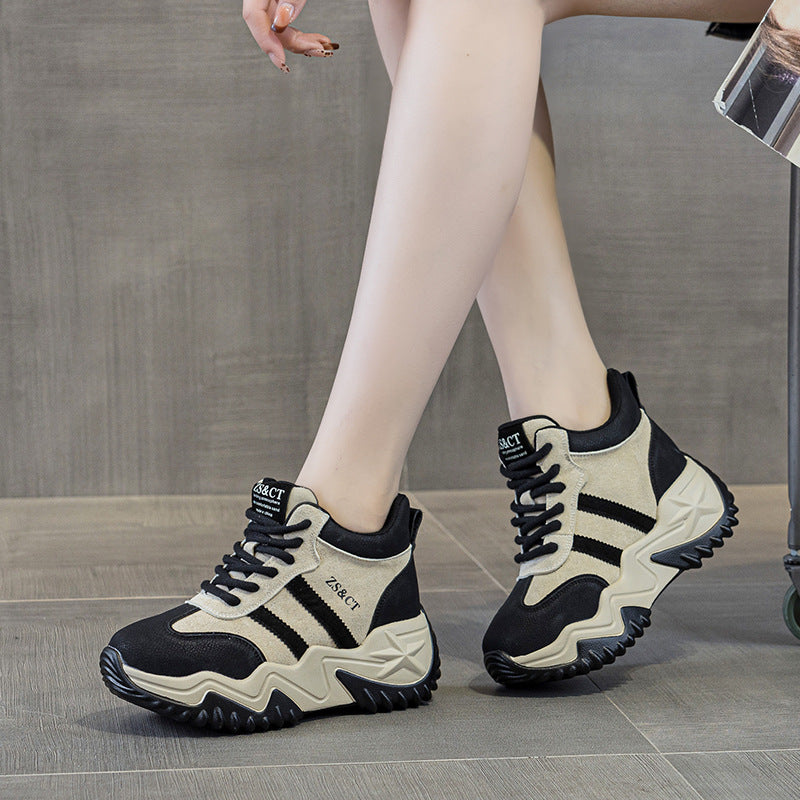 Women's Retro Style Soft Bottom Platform Casual Shoes